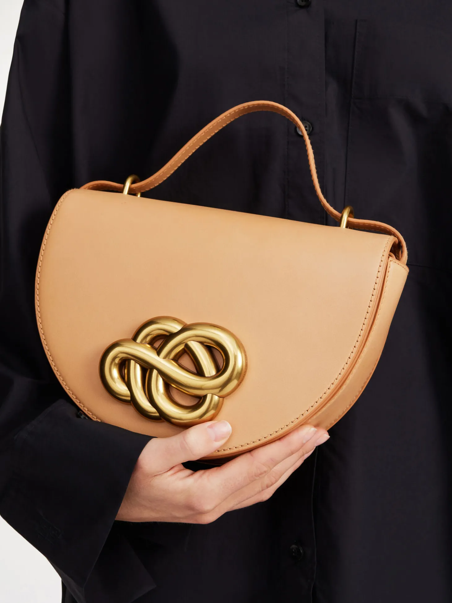 By Malene Birger Cebella Schultertasche aus Leder^ Taschen