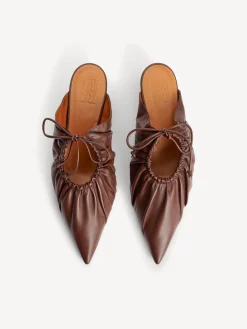 By Malene Birger Masey Mules aus Leder^ Schuhe