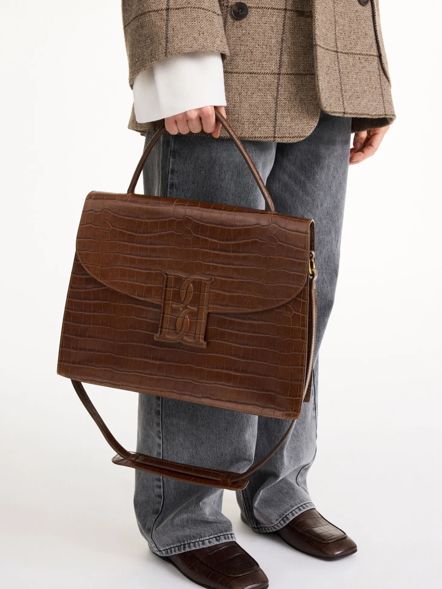 By Malene Birger Ronlas Schultertasche aus Leder^ Taschen